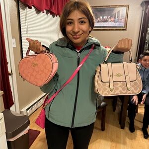 Pink and Tan Bags